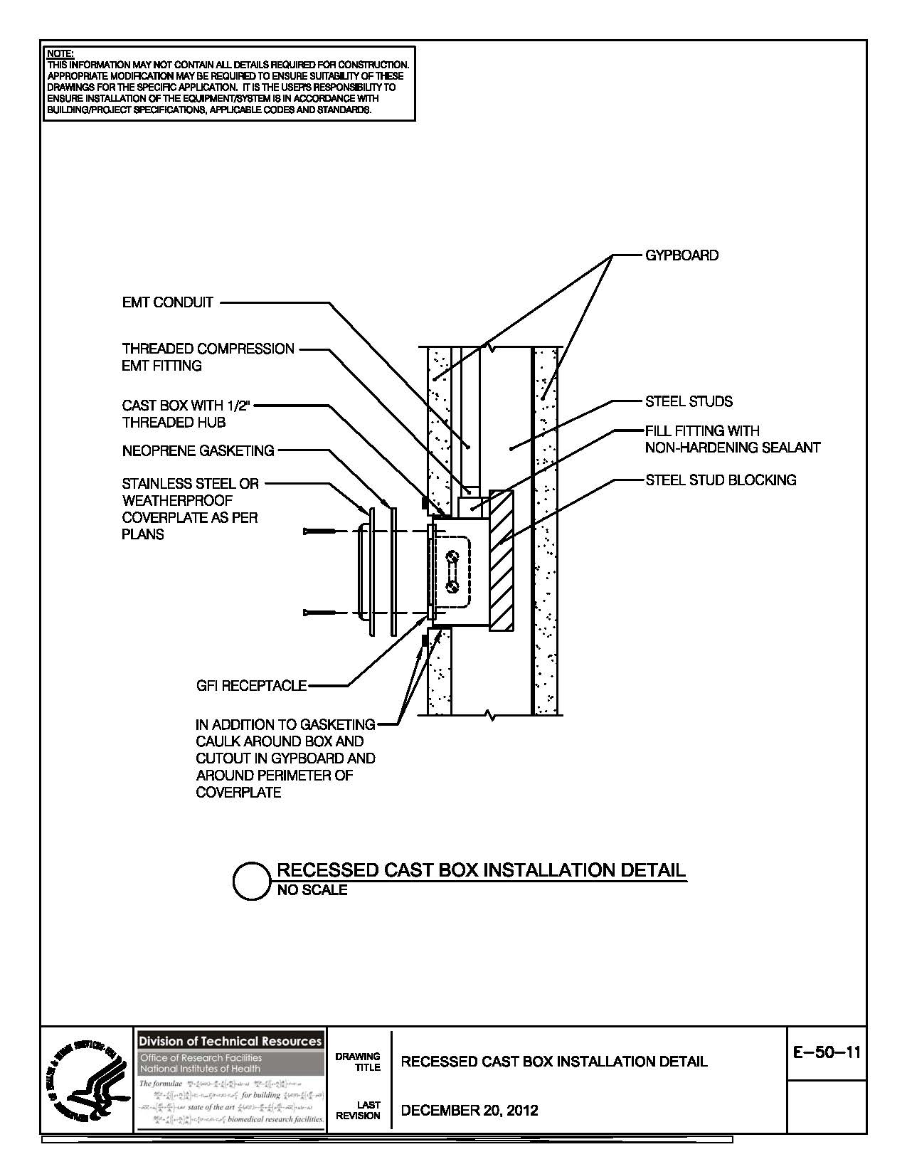 NIH Standard CAD Details